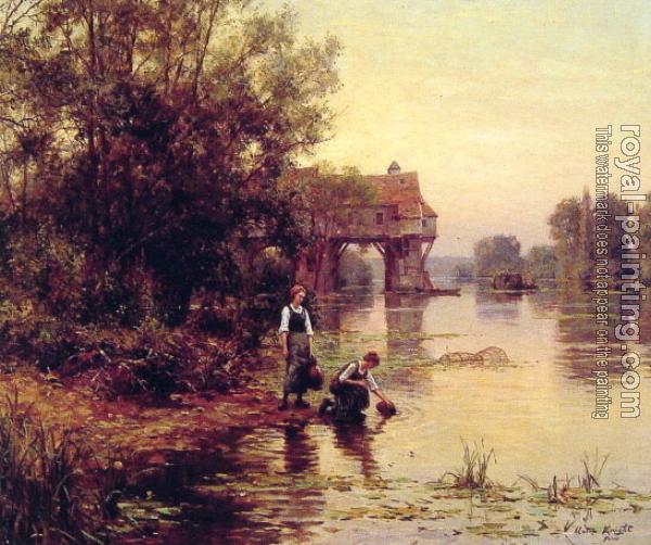 Louis Aston Knight : Two Girls by a Stream